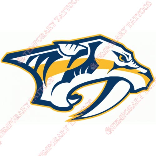 Nashville Predators Customize Temporary Tattoos Stickers NO.210